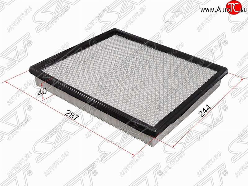 299 р. Фильтр воздушный двигателя SAT (287х244х40 mm)  INFINITI QX56  JA60 (2004-2010), Jeep Grand Cherokee  WJ (1998-2005), Nissan Pathfinder  R51 (2004-2014)  с доставкой в г. Омск