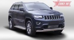 8 279 р. Декоративный элемент воздухозаборника Souz-96 (d16)  Jeep Grand Cherokee  WK2 (2010-2013) дорестайлинг  с доставкой в г. Омск. Увеличить фотографию 1