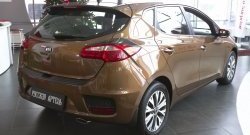 1 469 р. Защитная накладка на задний бампер RA  KIA Ceed  2 JD (2015-2018) рестайлинг, хэтчбэк  с доставкой в г. Омск. Увеличить фотографию 2