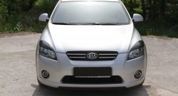 999 р. Реснички на фары RA  KIA Ceed  1 ED (2006-2010) дорестайлинг универсал, дорестайлинг, хэтчбэк 5 дв. (Поверхность глянец (под окраску), Неокрашенные)  с доставкой в г. Омск. Увеличить фотографию 1