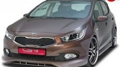 4 749 р. Накладка на передний бампер CSR (уценка)  KIA Ceed  2 JD (2012-2016) дорестайлинг универсал, дорестайлинг, хэтчбэк  с доставкой в г. Омск. Увеличить фотографию 1