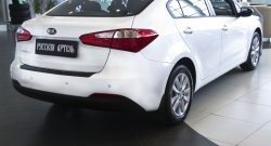 1 269 р. Защитная накладка на задний бампер RA KIA Cerato 3 YD дорестайлинг седан (2013-2016)  с доставкой в г. Омск. Увеличить фотографию 4