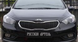 1 149 р. Реснички на фары RA  KIA Cerato  3 YD (2013-2016) дорестайлинг седан (Неокрашенные)  с доставкой в г. Омск. Увеличить фотографию 3