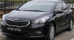 1 149 р. Реснички на фары RA  KIA Cerato  3 YD (2013-2016) дорестайлинг седан (Неокрашенные)  с доставкой в г. Омск. Увеличить фотографию 4