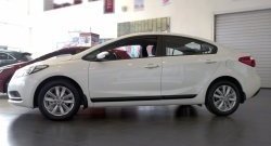 3 289 р. Молдинги RA (узкие, комплект 4 шт.)  KIA Cerato  3 YD (2013-2019) дорестайлинг седан, рестайлинг седан (Поверхность глянец (под окраску), Неокрашенные)  с доставкой в г. Омск. Увеличить фотографию 5