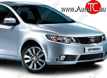 4 949 р. Правое крыло SAT (Тайвань) KIA Forte седан (2008-2013) (Неокрашенное)  с доставкой в г. Омск