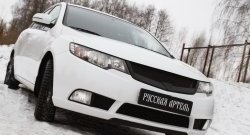 3 899 р. Решётка радиатора (Forte) RA  KIA Cerato  2 TD (2008-2013) седан (Поверхность глянец (под окраску), Неокрашенная)  с доставкой в г. Омск. Увеличить фотографию 2