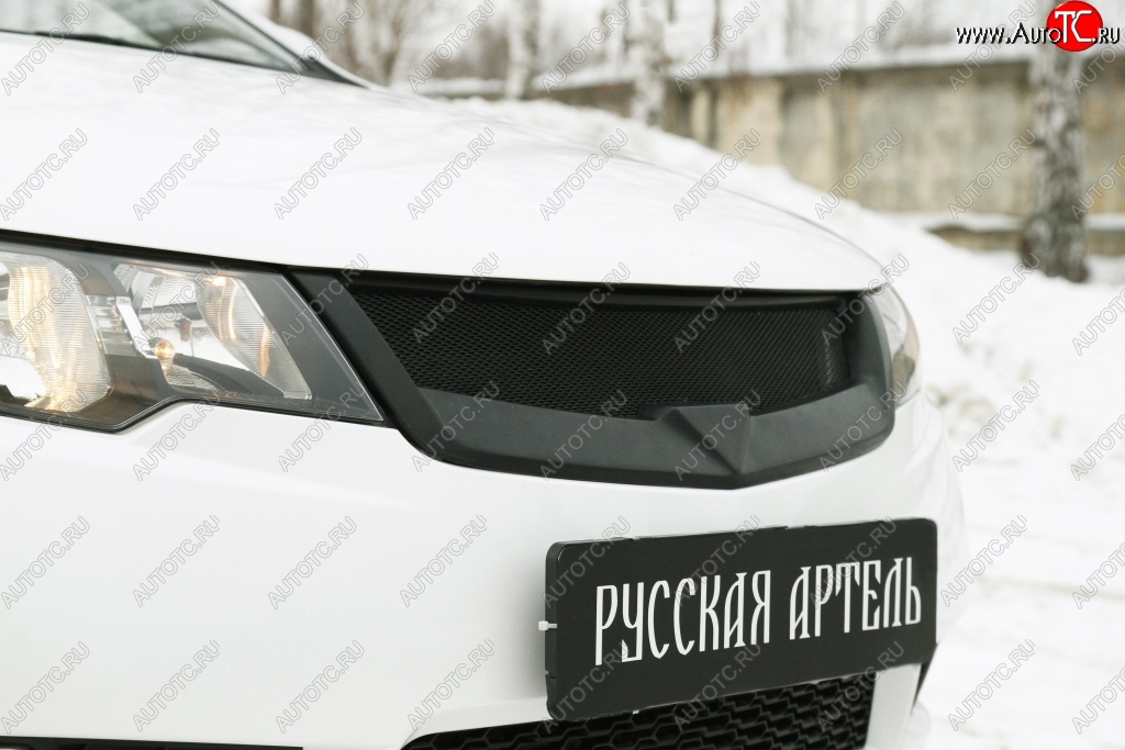 3 899 р. Решётка радиатора (Forte) RA  KIA Cerato  2 TD (2008-2013) седан (Поверхность глянец (под окраску), Неокрашенная)  с доставкой в г. Омск