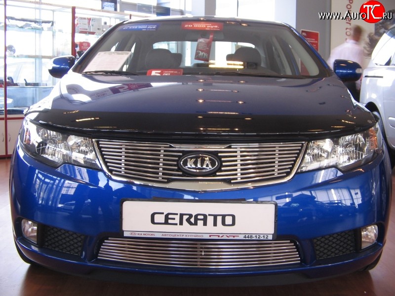 4 799 р. Декоративная вставка решетки радиатора Berkut KIA Cerato 2 TD седан (2008-2013)  с доставкой в г. Омск