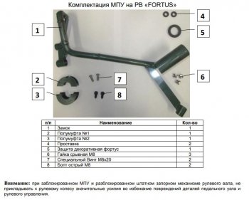 27 749 р. Замок рулевого вала FORTUS бесштыревой (с подушкой безопасности для коленей водителя) KIA Optima 4 JF дорестайлинг универсал (2015-2018)  с доставкой в г. Омск. Увеличить фотографию 2