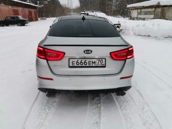 3 399 р. Лип спойлер АВТОКРАТ  KIA Optima  3 TF (2010-2016) дорестайлинг седан, рестайлинг седан (Неокрашенный)  с доставкой в г. Омск. Увеличить фотографию 4