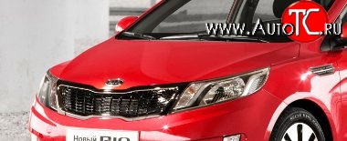 10 599 р. Капот Стандартный KIA Rio 3 QB дорестайлинг седан (2011-2015) (Окрашенный)  с доставкой в г. Омск