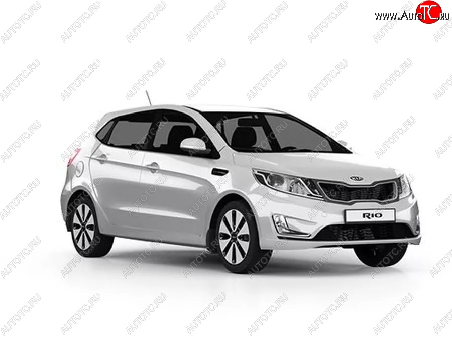 3 659 р. Стандартный передний бампер KIA Rio 3 QB дорестайлингхэтчбек5дв. (2011-2015) (Окрашенный)  с доставкой в г. Омск