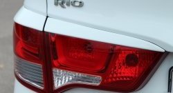 1 999 р. Реснички на фонари BS KIA Rio 3 QB рестайлинг седан (2015-2017) (Неокрашенные)  с доставкой в г. Омск. Увеличить фотографию 3