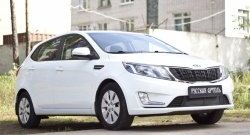 1 769 р. Защитная сетка решетки переднего бампера РА KIA Rio 3 QB дорестайлинг седан (2011-2015)  с доставкой в г. Омск. Увеличить фотографию 3