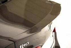 5 999 р. Лип спойлер BS  KIA Rio  3 QB (2011-2017) дорестайлинг седан, рестайлинг седан (Неокрашенный)  с доставкой в г. Омск. Увеличить фотографию 1