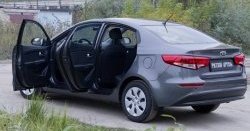 2 259 р. Накладки на порожки автомобиля RA v2 KIA Rio 3 QB рестайлинг седан (2015-2017)  с доставкой в г. Омск. Увеличить фотографию 2