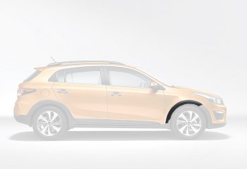 5 499 р. Передняя правая накладка на колёсную арку Оригинал  KIA Rio  X-line (2017-2021)  с доставкой в г. Омск. Увеличить фотографию 1