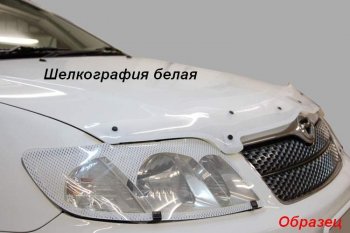 1 839 р. Дефлектор капота CA-Plastic KIA Rio X-line (2017-2021) (Classic черный, Без надписи)  с доставкой в г. Омск. Увеличить фотографию 6