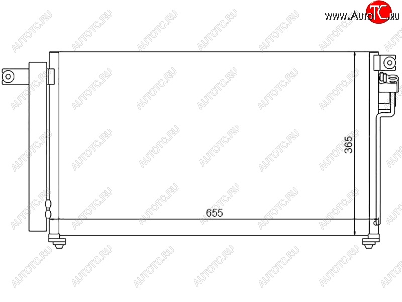 5 299 р. Радиатор кондиционера SAT  KIA Rio ( 2 JB,  4 FB) (2005-2024) дорестайлинг седан, дорестайлинг, хэтчбэк 5 дв., рестайлинг, хэтчбэк 5 дв., рестайлинг седан  с доставкой в г. Омск