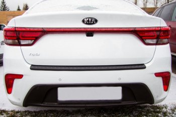 679 р. Защитная накладка заднего бампера Тюн-Авто  KIA Rio  4 FB (2016-2020) дорестайлинг седан  с доставкой в г. Омск. Увеличить фотографию 2