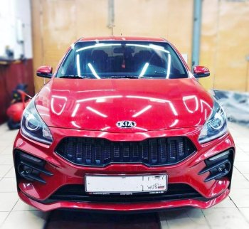 17 999 р. Передний бампер Kudos Original  KIA Rio  4 FB (2016-2020) дорестайлинг седан (Под прямоугольные ДХО с ПТФ, Неокрашенный)  с доставкой в г. Омск. Увеличить фотографию 6