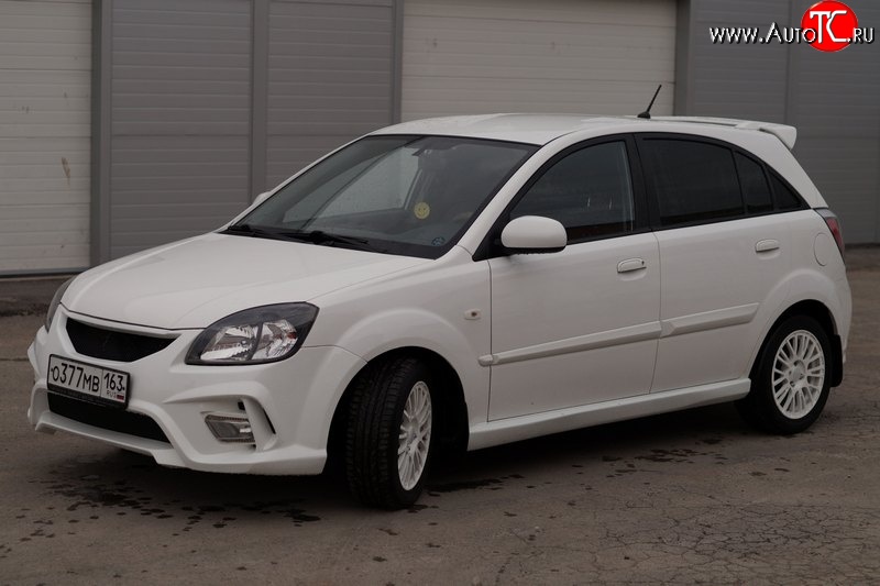 4 599 р. Комплект порогов Vita Dm  KIA Rio ( 2 JB,  4 FB) (2005-2024) дорестайлинг седан, дорестайлинг, хэтчбэк 5 дв., рестайлинг, хэтчбэк 5 дв., рестайлинг седан (Неокрашенные)  с доставкой в г. Омск