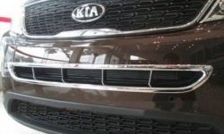 8 849 р. Накладка на передний воздуховод СТ KIA Sorento XM рестайлинг (2012-2015) (Неокрашенная)  с доставкой в г. Омск. Увеличить фотографию 1