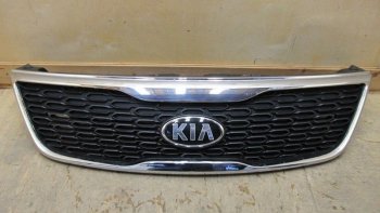 8 499 р. Решетка радиатора NSP. KIA Sorento XM рестайлинг (2012-2015) (Неокрашенная)  с доставкой в г. Омск. Увеличить фотографию 1