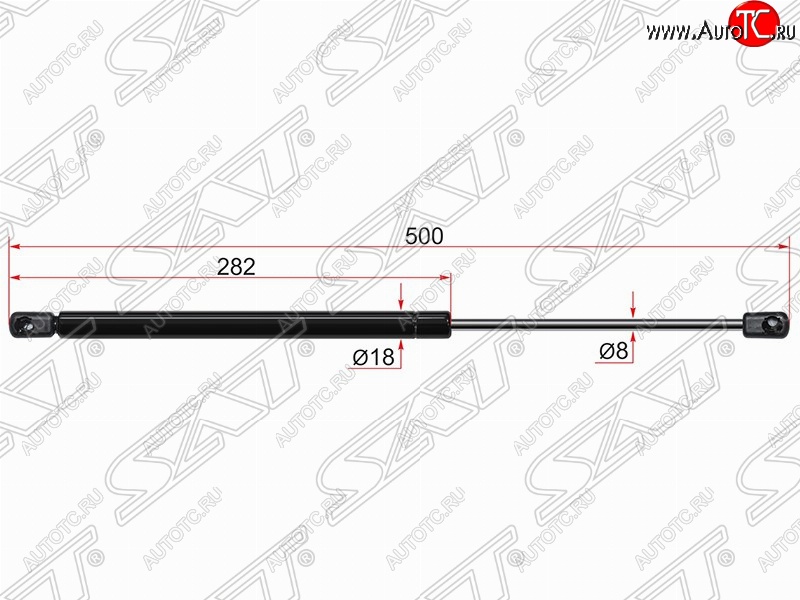 649 р. Упор крышки багажника SAT (газовый)  KIA Sorento  XM (2012-2015) рестайлинг  с доставкой в г. Омск