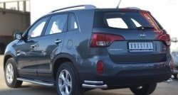 21 699 р. Широкая защита порогов SLITKOFF  KIA Sorento  XM (2012-2015) рестайлинг  с доставкой в г. Омск. Увеличить фотографию 4