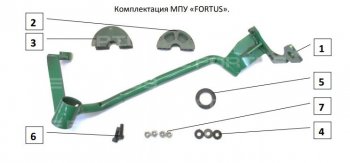 28 949 р. Замок рулевого вала FORTUS (бесштыревой)  KIA Sorento  MQ4 (2020-2022) (Вал d 17)  с доставкой в г. Омск. Увеличить фотографию 2