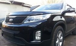 1 469 р. Сетка верхнего воздухозаборника переднего бампера Russtal KIA Sorento XM рестайлинг (2012-2015)  с доставкой в г. Омск. Увеличить фотографию 2