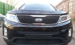 Сетка верхнего воздухозаборника переднего бампера Russtal KIA (КИА) Sorento (Соренто)  XM (2012-2015) XM рестайлинг