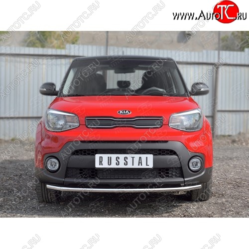 12 749 р. Одинарная защита переднего бампера диаметром 42 мм SLITKOFF KIA Soul PS дорестайлинг (2014-2016)  с доставкой в г. Омск