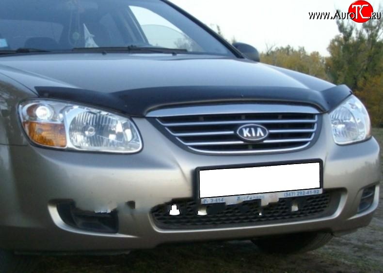 2 599 р. Дефлектор капота NovLine KIA Spectra (2000-2009)  с доставкой в г. Омск