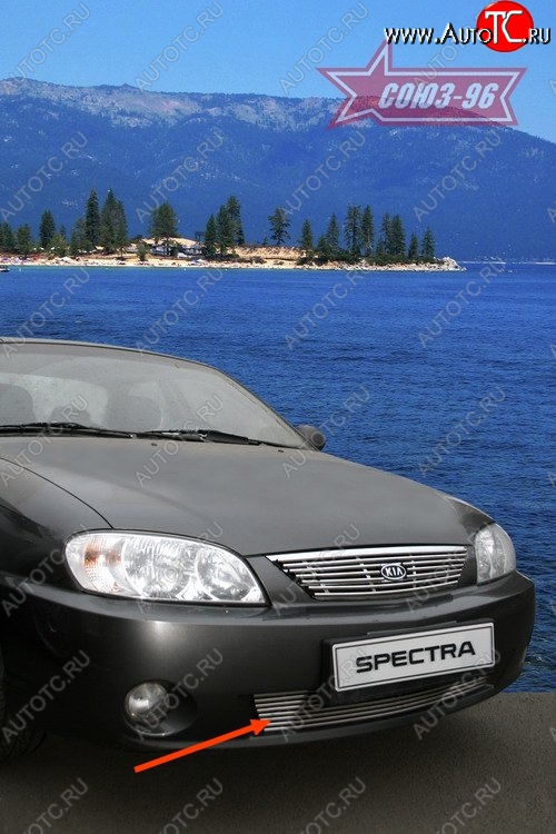 4 049 р. Декоративный элемент воздухозаборника Souz-96 (d10) KIA Spectra (2000-2009)  с доставкой в г. Омск