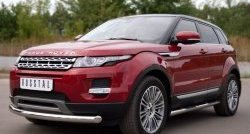 20 399 р. Одинарная защита переднего бампера диаметром 76 мм (Prestige u Pure) SLITKOFF  Land Rover Range Rover Evoque  1 L538 (2011-2015) дорестайлинг 3 дв., дорестайлинг 5 дв.  с доставкой в г. Омск. Увеличить фотографию 4