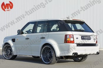 23 899 р. Пороги накладки HAMMAN  Land Rover Range Rover Sport  1 L320 (2005-2009) дорестайлинг (Неокрашенные)  с доставкой в г. Омск. Увеличить фотографию 2