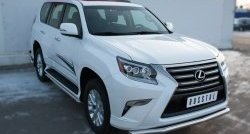 22 999 р. Защита переднего бампера (Ø63 мм волна, нержавейка) SLITKOFF Lexus GX460 J150 1-ый рестайлинг (2013-2019)  с доставкой в г. Омск. Увеличить фотографию 3