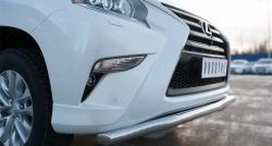 22 999 р. Защита переднего бампера (Ø63 мм волна, нержавейка) SLITKOFF Lexus GX460 J150 1-ый рестайлинг (2013-2019)  с доставкой в г. Омск. Увеличить фотографию 4