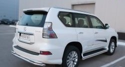 18 999 р. Защита заднего бампера (Ø63 и 42 мм, с углами, нержавейка) SLITKOFF  Lexus GX460  J150 (2013-2022) 1-ый рестайлинг, 2-ой рестайлинг  с доставкой в г. Омск. Увеличить фотографию 2