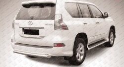 20 899 р. Защита заднего бампера из короткой трубы диаметром 76 мм Slitkoff Lexus GX460 J150 1-ый рестайлинг (2013-2019) (Нержавейка, Полированная)  с доставкой в г. Омск. Увеличить фотографию 1