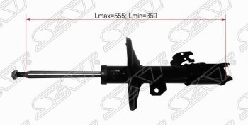 2 979 р. Правый амортизатор передний SAT (пружина конус) Toyota Camry XV30 дорестайлинг (2001-2004)  с доставкой в г. Омск. Увеличить фотографию 1