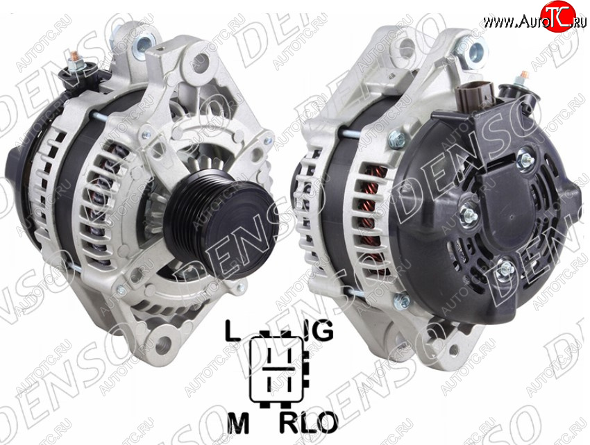 34 999 р. Генератор SAT (3,0/3,5 3/4 GR-FSE/2GRFE 12V 100A)  Lexus GS300  S190 (2005-2012), Toyota Camry  XV40 (2006-2011)  с доставкой в г. Омск