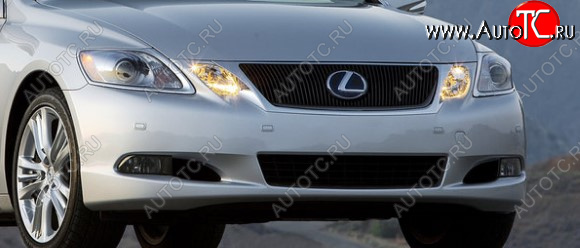 12 949 р. Передний бампер Polcar (с отверстиями под парктроник)  Lexus GS300  S190 (2007-2012) рестайлинг (Неокрашенный)  с доставкой в г. Омск