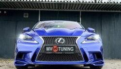 7 799 р. Клыки на передний бампер Tuning-Sport Lexus IS250 XE30 седан дорестайлинг (2013-2016) (Неокрашенная)  с доставкой в г. Омск. Увеличить фотографию 6