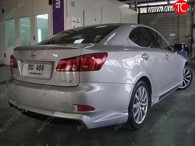 10 599 р. Накладка на задний бампер WALD SPORTS LINE Lexus IS250 XE20 седан дорестайлинг (2005-2013) (Неокрашенная)  с доставкой в г. Омск