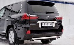 14 999 р. Защита заднего бампера (Ø63 мм, нержавейка, NOT F-SPORT/HERITAGE) SLITKOFF  Lexus LX450d  J200 - LX570  J200  с доставкой в г. Омск. Увеличить фотографию 4