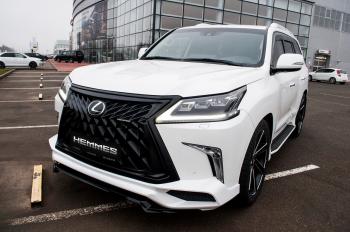 45 999 р. Юбка переднего бампера HEMMES  Lexus LX450d  J200 - LX570  J200 (Неокрашенная)  с доставкой в г. Омск. Увеличить фотографию 16